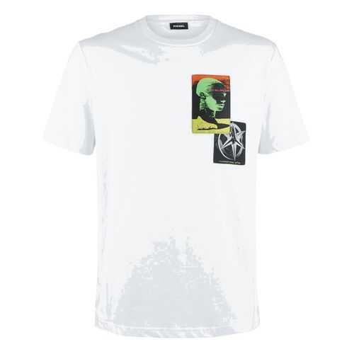 Футболка мужская DIESEL 00SASB 0TAXK белая XL в Savage