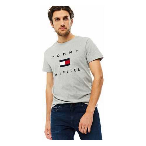 Футболка мужская Tommy Hilfiger MW0MW14313 серая L в Savage