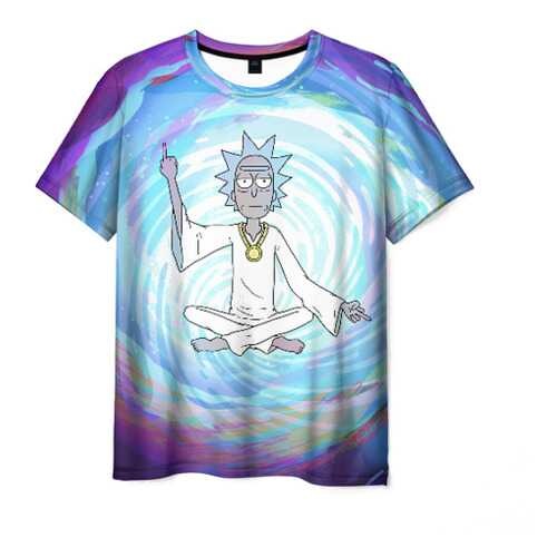 Футболка мужская ВсеМайки Rick in nirvana синяя 4XL в Savage