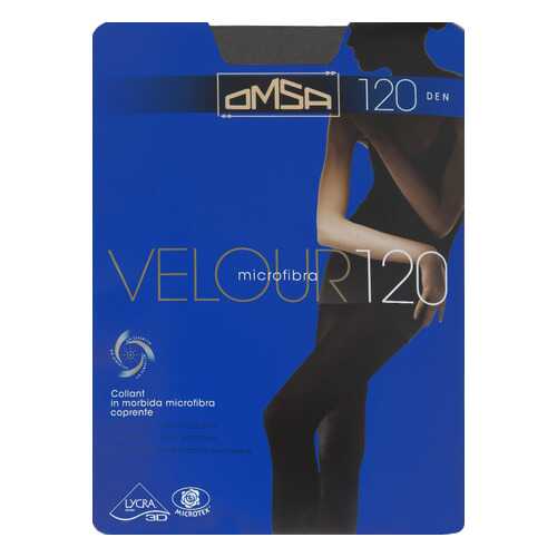 Колготки Omsa VELOUR 120 / Grigio fumo (Светло-серый) / 2 (S) в Savage