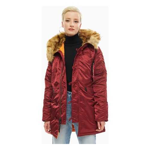 Парка женская Alpha Industries 113007 бордовая S в Savage