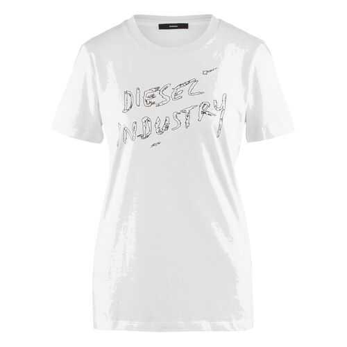 Футболка женская DIESEL 00SFMD 0CATJ белая XXS в Savage