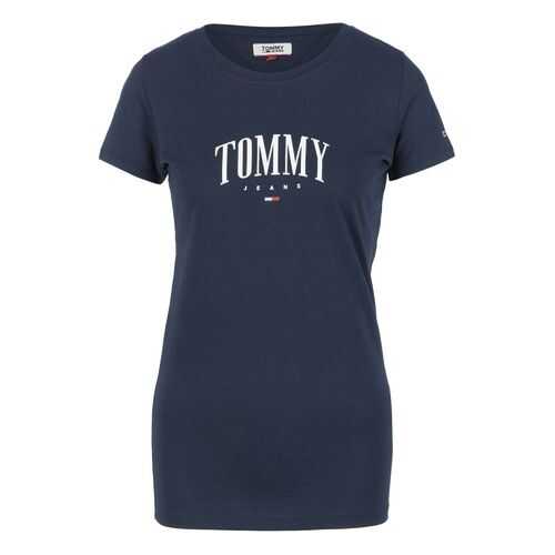 Футболка женская Tommy Jeans DW0DW08057 C87 синяя XS в Savage