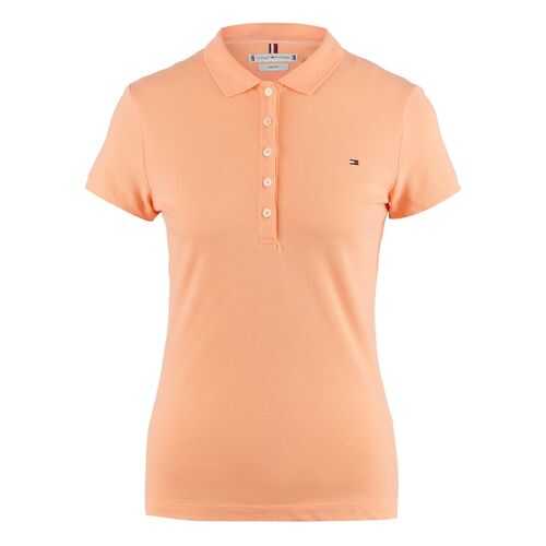 Поло женское Tommy Hilfiger WW0WW27947 оранжевое M в Savage